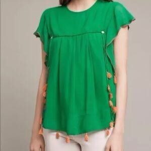 Banjanan Flutter Sleeve Tassel Top